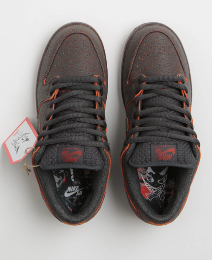 Nike SB Dunk Low Pro Premium “Krampus” – Dark Smoke Grey / Campfire Orange / Black