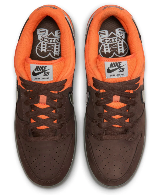 Nike SB Dunk Low Pro 'Muni Fast Pass' Safety Orange / Wolf Grey / Baroque Brown