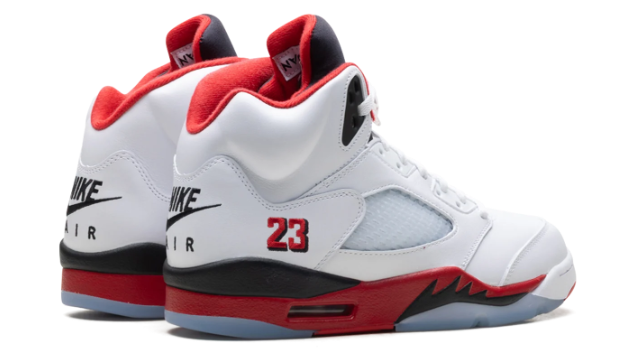 Air Jordan 5 'Fire Red / Black Tongue' HQ7978-101 (2025)