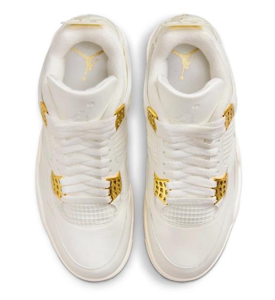 (WMNS) Air Jordan 4 Retro "Metallic Gold" AQ9129-170
