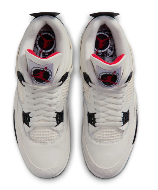 Air Jordan 4 Retro "Sail" – Sail / Black / University Red