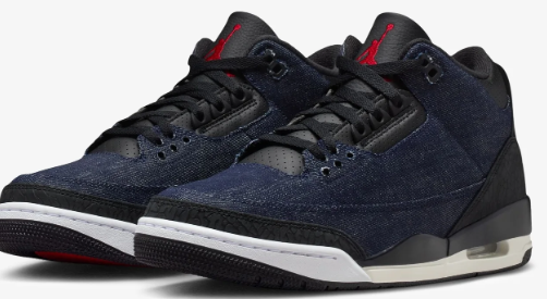 Jordan x Levi's® Air Jordan 3 Retro "Indigo" Gym Red